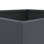 vidaXL Jardinière anthracite 42x40x39 cm acier laminé à froid