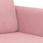 vidaXL Ensemble de canapés 2 Pièces rose velours
