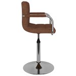 vidaXL Chaise de salle à manger Marron Tissu