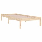 vidaXL Cadre de lit sans matelas 90x200 cm bois massif