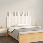 vidaXL Tête de lit murale Blanc 108x3x80 cm Bois massif de pin
