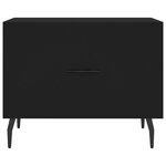 vidaXL Tables basses 2 Pièces noir 50x50x40 cm bois d'ingénierie