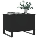 vidaXL Table basse Noir 60x44 5x45 cm Bois d'ingénierie