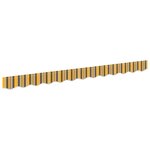 vidaXL Drap de store pour cadre de 2 5 m Multicolore 2 3x0 2 m
