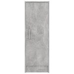 vidaXL Armoire à chaussures Gris béton 32x35x92 cm Bois d’ingénierie