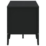 vidaXL Meuble TV noir 122x34x41 cm bois d'ingénierie