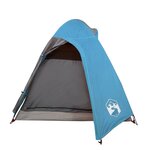 vidaXL Tente de camping à dôme 2 personne bleu imperméable