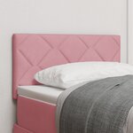Tête de lit vidaXL Design Blocs Diamants Rose 80 cm Velours