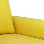 vidaXL Ensemble de canapés 3 Pièces avec coussins jaune velours