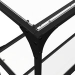 vidaXL Table console avec dessus en verre transparent 194 5x30x81 cm
