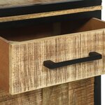 Armoire haute vidaXL 70x35x180 cm en Bois Massif de Manguier