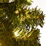 vidaXL Arbres d'allée de Noël 6 Pièces avec LED blanc chaud 45 cm PVC