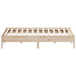vidaXL Cadre de lit sans matelas 200x200 cm bois massif de pin