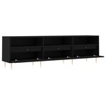 vidaXL Meuble TV noir 150x30x44 5 cm bois d'ingénierie