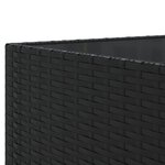 vidaXL Salon de jardin 11 Pièces avec coussins noir résine tressée