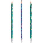 Pack 6 Crayons Papier PIXEL PARTY HB Bout Gomme MAPED