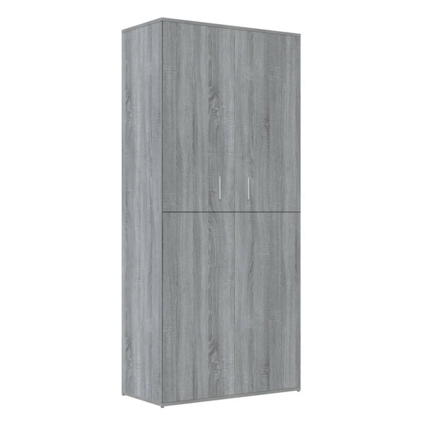 vidaXL Armoire à chaussures sonoma gris 80x39x178 cm bois d'ingénierie