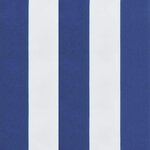 vidaXL Coussin de banc de jardin rayures bleues et blanches 100x50x4cm