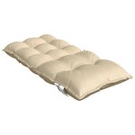 vidaXL Coussins de chaise à dossier bas lot de 6 beige tissu oxford