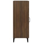 vidaXL Buffet Chêne marron 34 5x34x90 cm Bois d'ingénierie