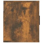 vidaXL Meuble TV mural Chêne fumé 80x34 5x40 cm