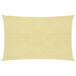 vidaXL Voile d'ombrage 160 g/m² Beige 2x2 5 m PEHD
