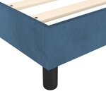 vidaXL Cadre de lit Bleu foncé 160x200 cm Velours