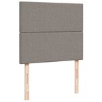 vidaXL Sommier à lattes de lit avec matelas Taupe 120x200 cm Tissu