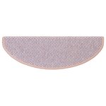 vidaXL Tapis d'escalier autocollants aspect sisal 15 Pièces rose