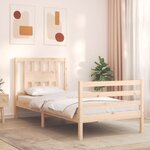 vidaXL Cadre de lit sans matelas bois massif
