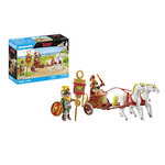 Coffret PLAYMOBIL Astérix : Char Romain avec César et Chevaux