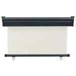 vidaXL Auvent latéral de balcon 120x250 cm Crème