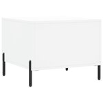 vidaXL Table basse blanc 50x50x40 cm bois d'ingénierie