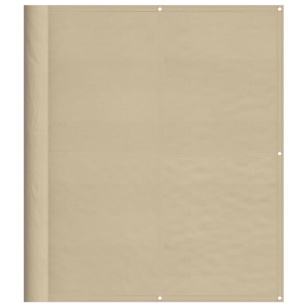 vidaXL Écran de balcon beige 120x700 cm 100  polyester oxford