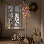 vidaXL Sapin de Noël 180 LED colorées Saule 1 8 m Int/Ext