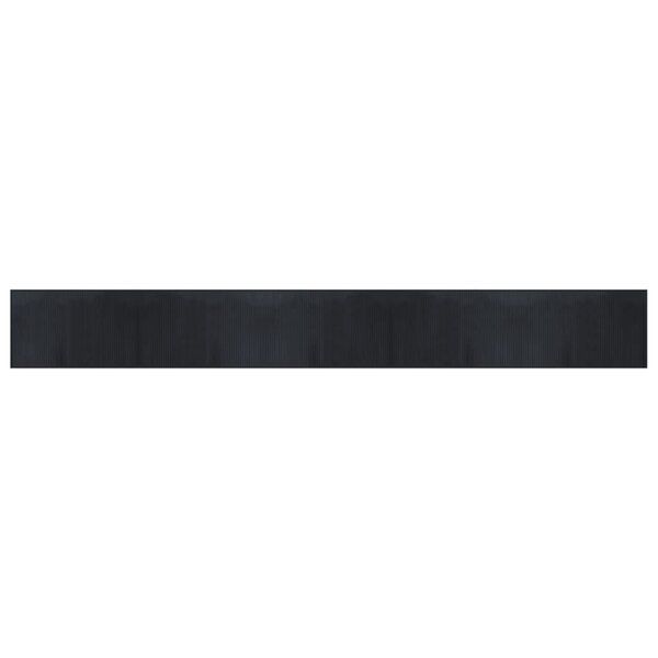 vidaXL Tapis rectangulaire noir 60x500 cm bambou
