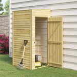vidaXL Abri de stockage de jardin 100x110x218 cm Bois de pin imprégné