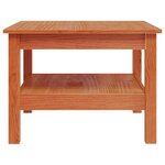 vidaXL Table basse cire marron 55x55x40 cm bois massif de pin