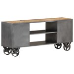 vidaXL Meuble TV 110x30x49 cm Bois de récupération massif