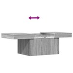 vidaXL Table basse sonoma gris 80x55x40 cm bois d'ingénierie