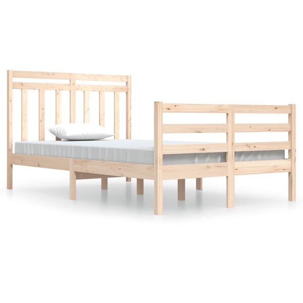 vidaXL Cadre de lit bois massif 120x200 cm