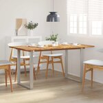 vidaXL Table de salle à manger 154x80x76 cm Bois d'acacia solide