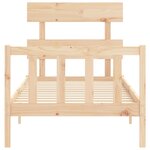 vidaXL Cadre de lit sans matelas 90x200 cm bois de pin massif