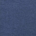 vidaXL Cadre de lit avec tête de lit sans matelas bleu 180x200cm tissu