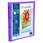 Classeur 4 anneaux 15mm PP Chromaline 5/10e Krea Cover A4 Coloris Aléatoire x 5 EXACOMPTA