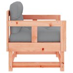 vidaXL Chaises de jardin avec coussins lot de 2 bois massif douglas