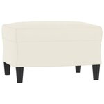 vidaXL Ensemble de canapés 3 Pièces avec coussins Crème Velours