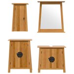 vidaXL Ensemble de meubles de salle de bain 4 Pièces bois de pin massif