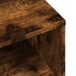 vidaXL Meuble TV chêne fumé 120x34x37 cm bois d'ingénierie