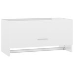 vidaXL Garde-robe blanc brillant 70x32 5x35 cm bois d'ingénierie